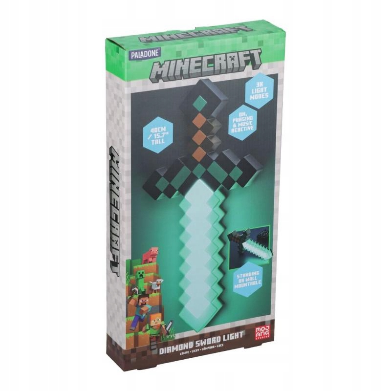 Lampička Minecraft Diamond Sword (high: 40 cm)