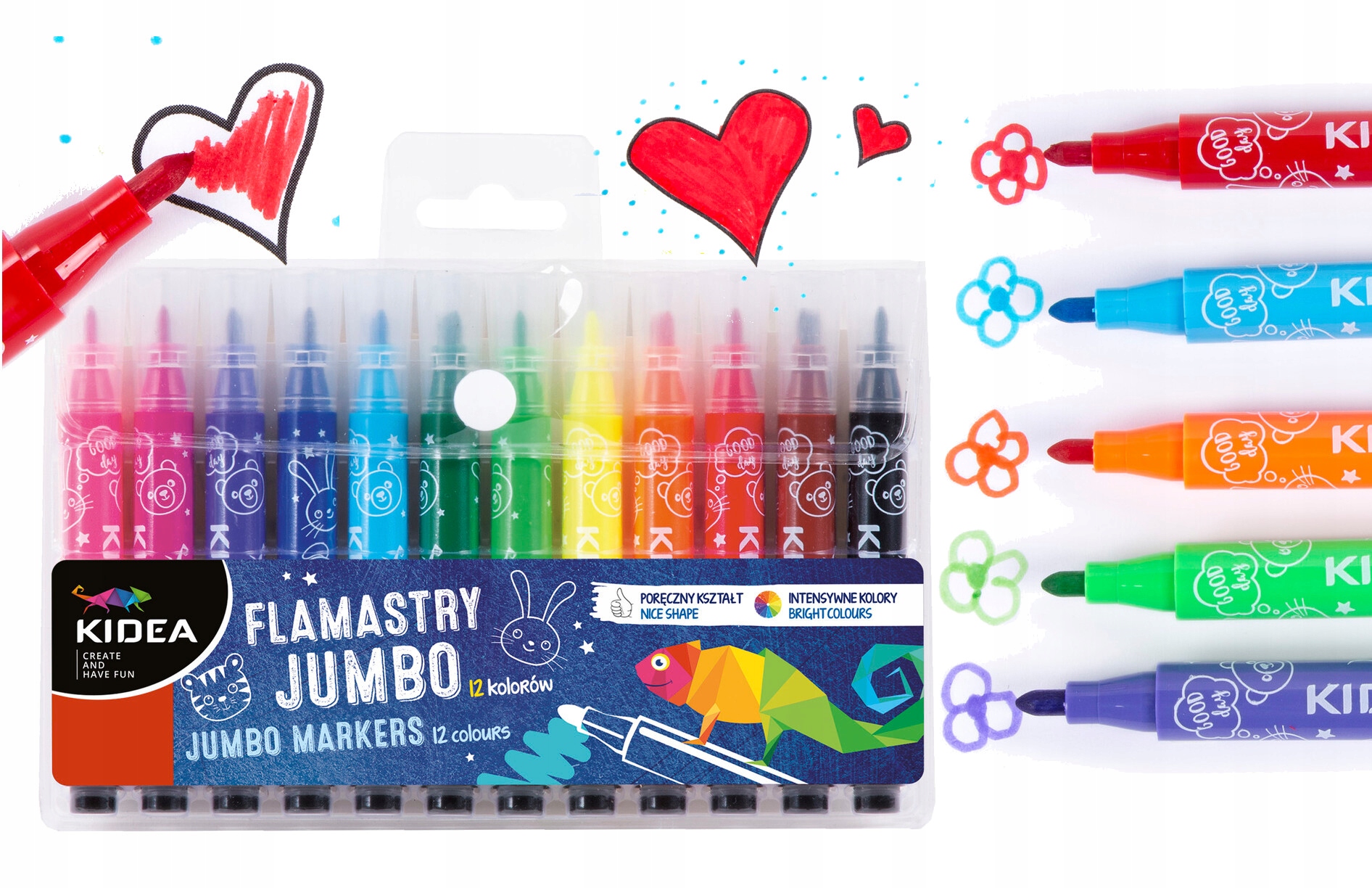 

Kidea flamastry mazaki grube Jumbo