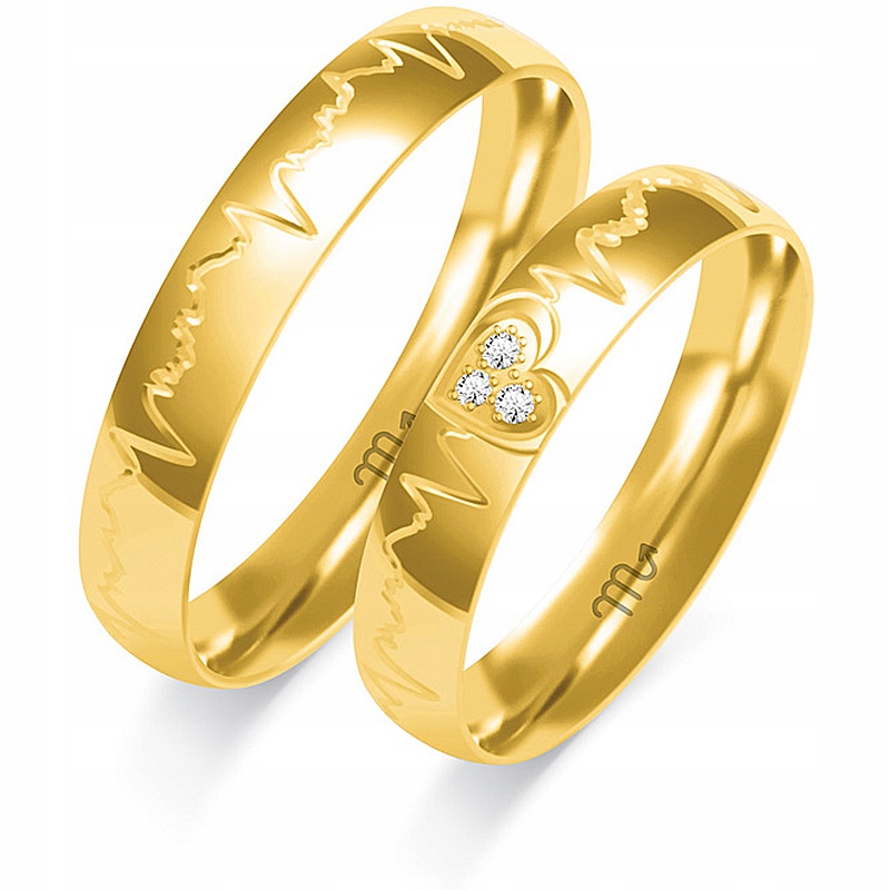 Svatební Snubní Prsteny S Diamanty Ryzost 585 M.jopek