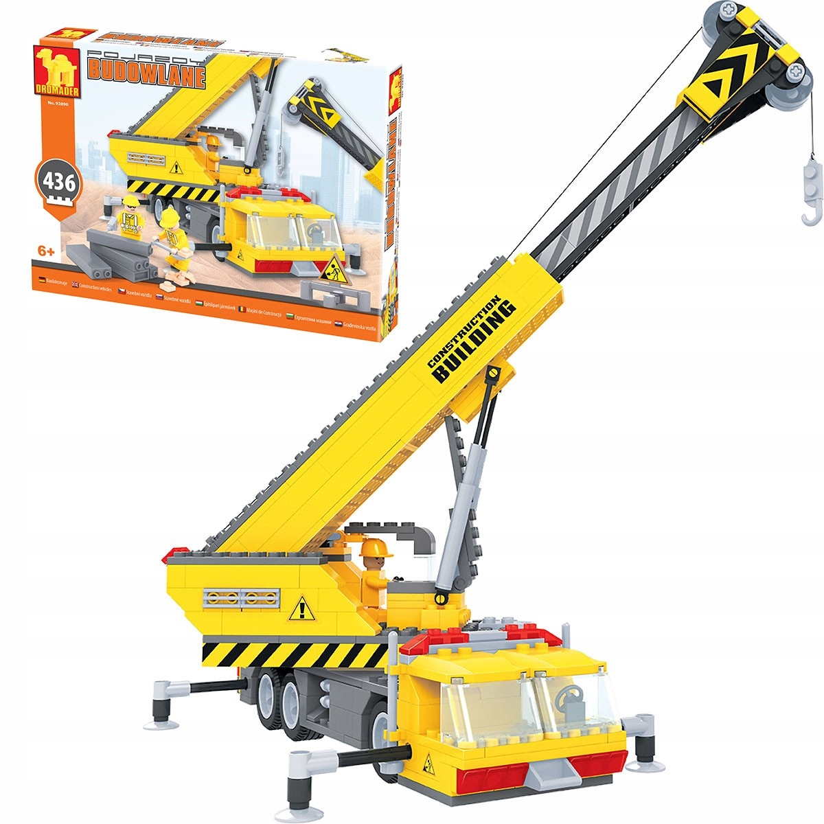 

928904 Dromader Klocki Budowlane Dźwig 436 El