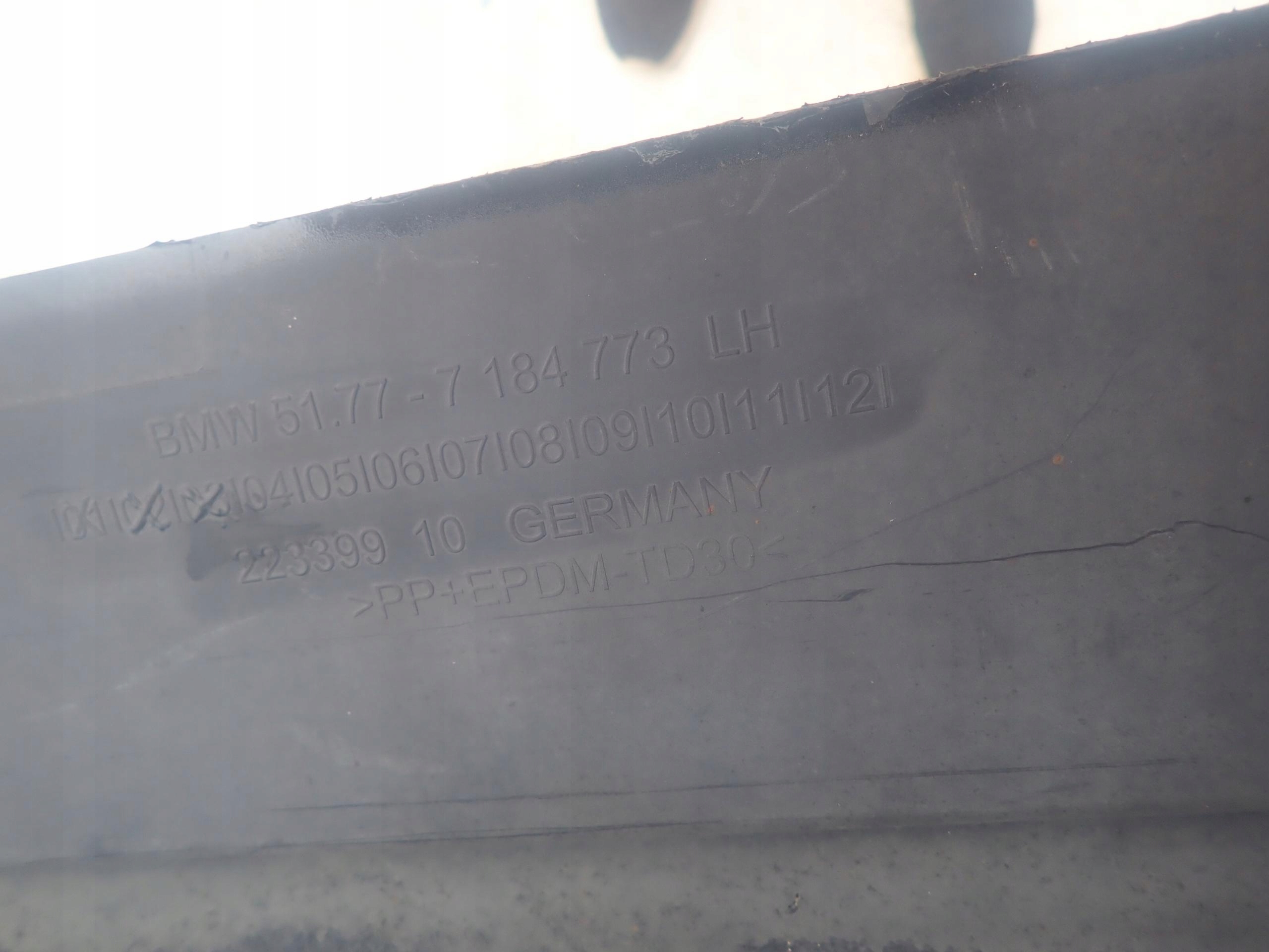 BMW 5 F10 F11 10-17 threshold left moulding threshold left