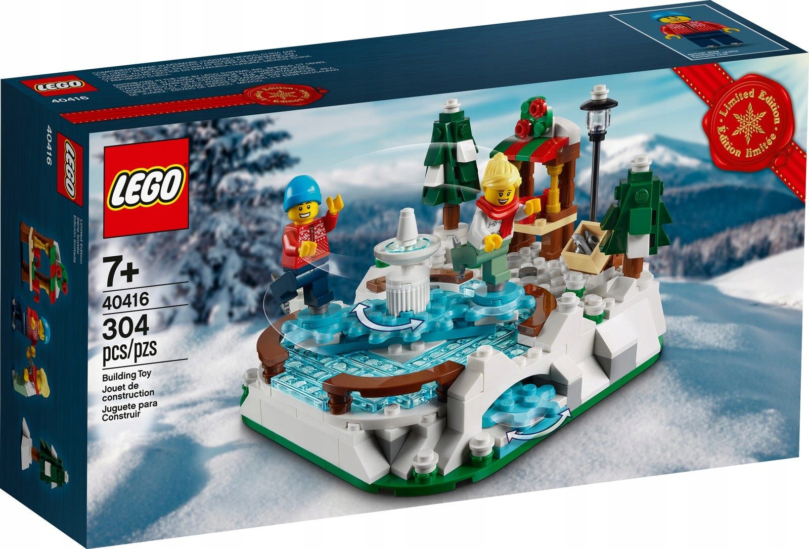 Nový Lego Seasonal Christmas 40416 Kluziště Vánoční strom Misb 2020 unikát