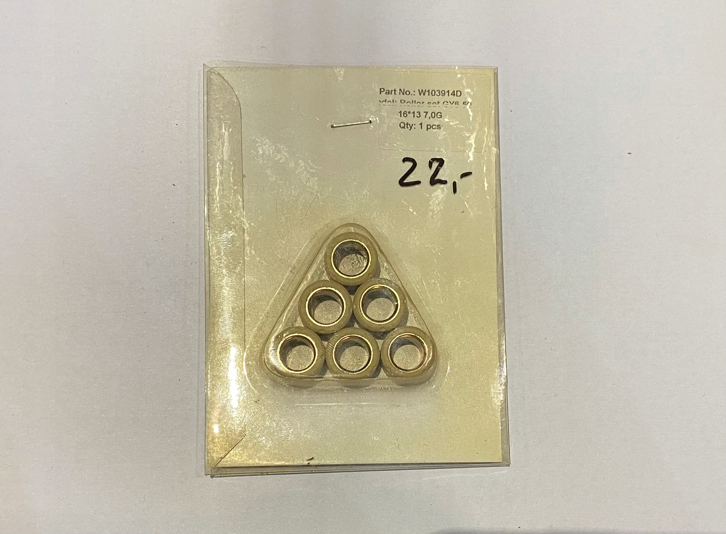 ROLKI WARIATORA SKUTERA GY6 50 16X13 7G