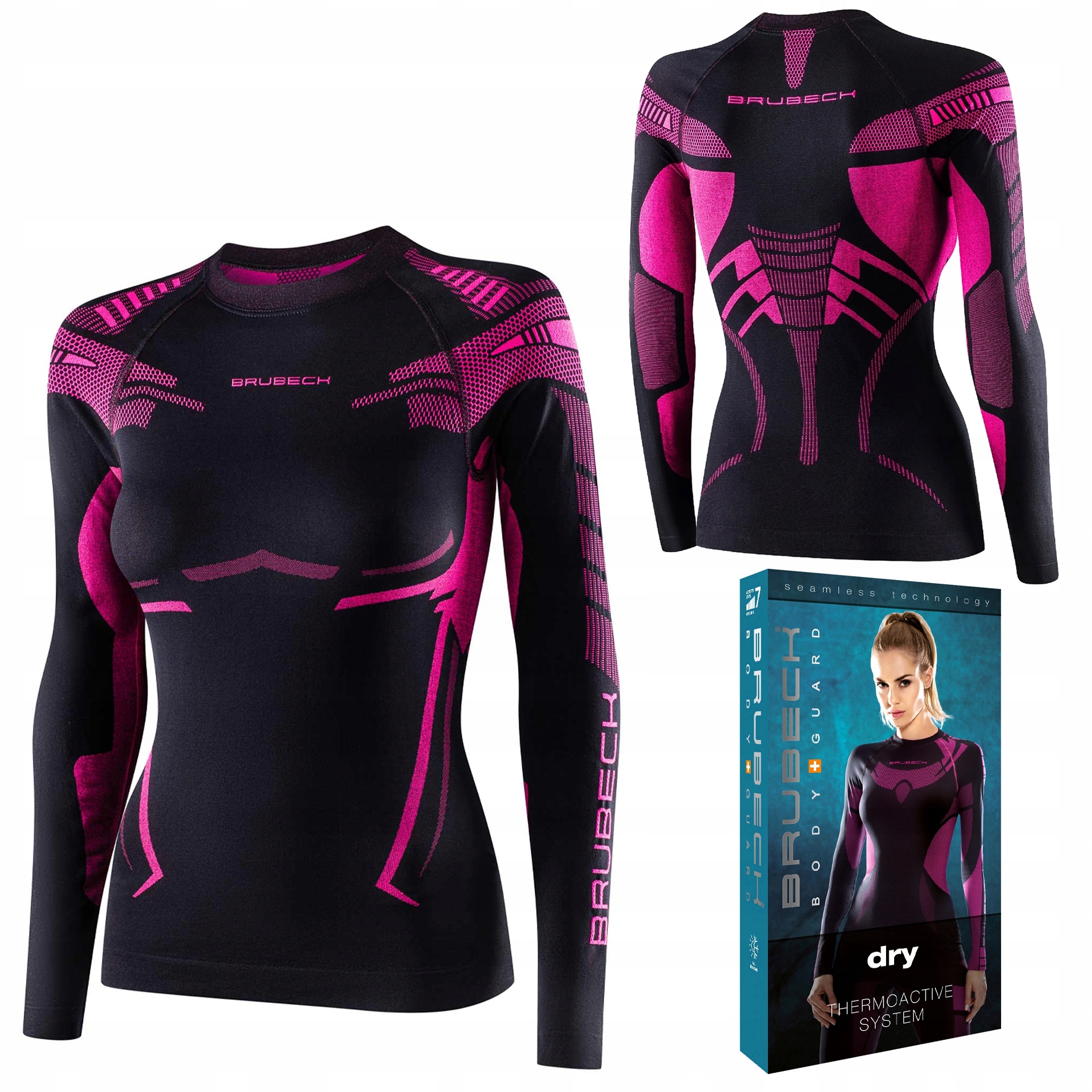 Koszulka Termoaktywna Długi Rękaw Brubeck Dry Damska Thermo M