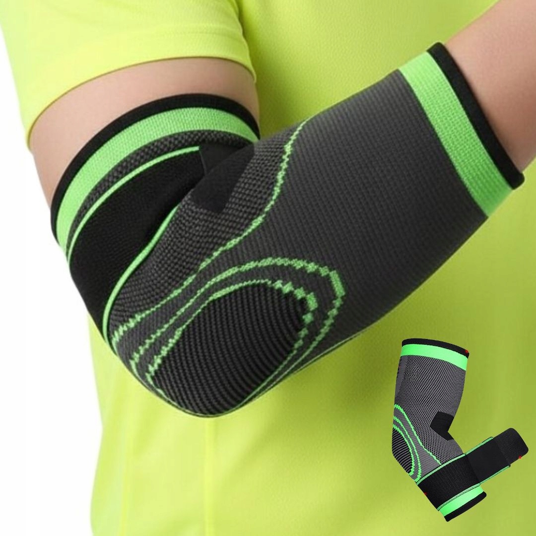 STABILIZATOR ŁOKCIA ORTEZA OPASKA ELASTYCZNA UCISKOWA NA ŁOKIEĆ + PASEK M/L
