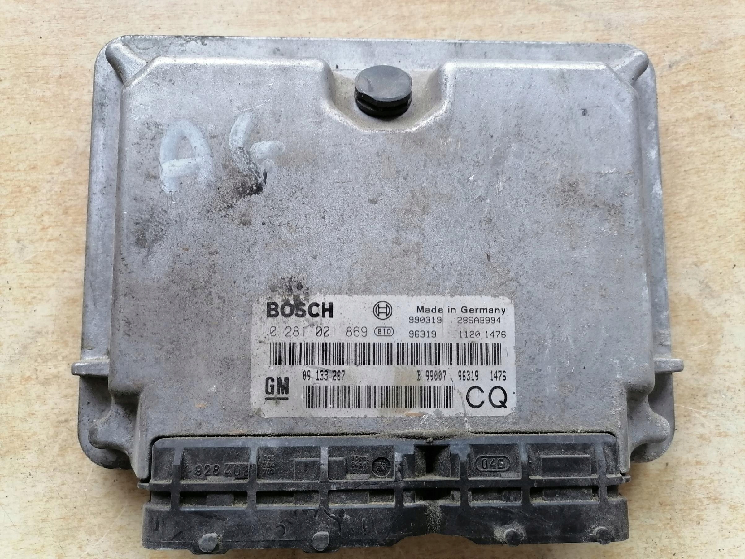 control unit of the engine 09133267 OPEL ASTRA G