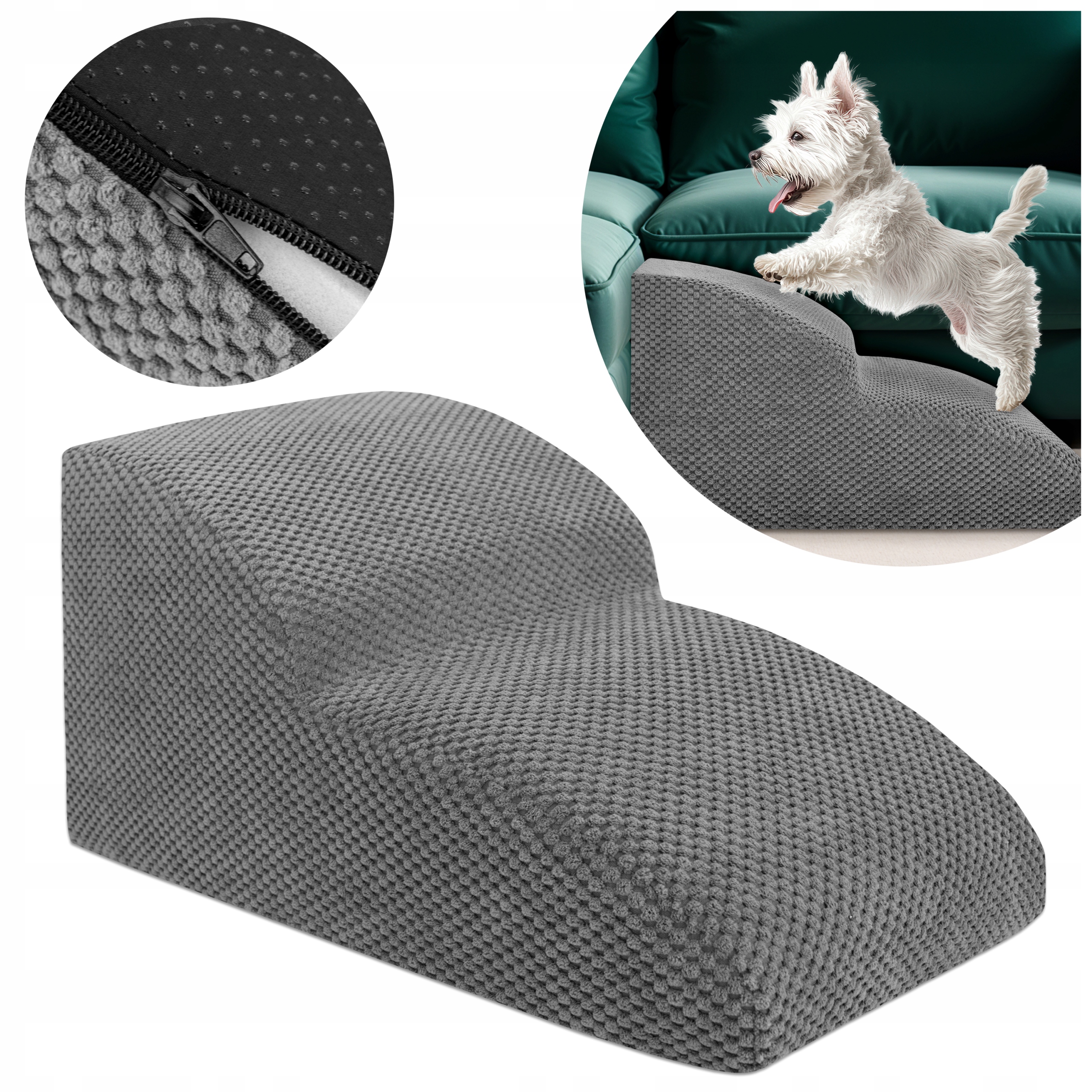 Schůdky Pro Psa Pro Nastupování Plošina 2 Stupně 30 CM Mírná Stabilní Rampa