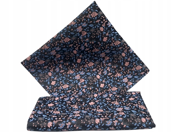 CZARNA WE WZORY POSZETKA WYPUSTKA BUTONIERKA