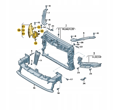 5FJ805569 - КРОНШТЕЙН КРЕПЛЕНИЕ ПЕРЕДНЕГО РЕМНЯ SEAT TARRACO