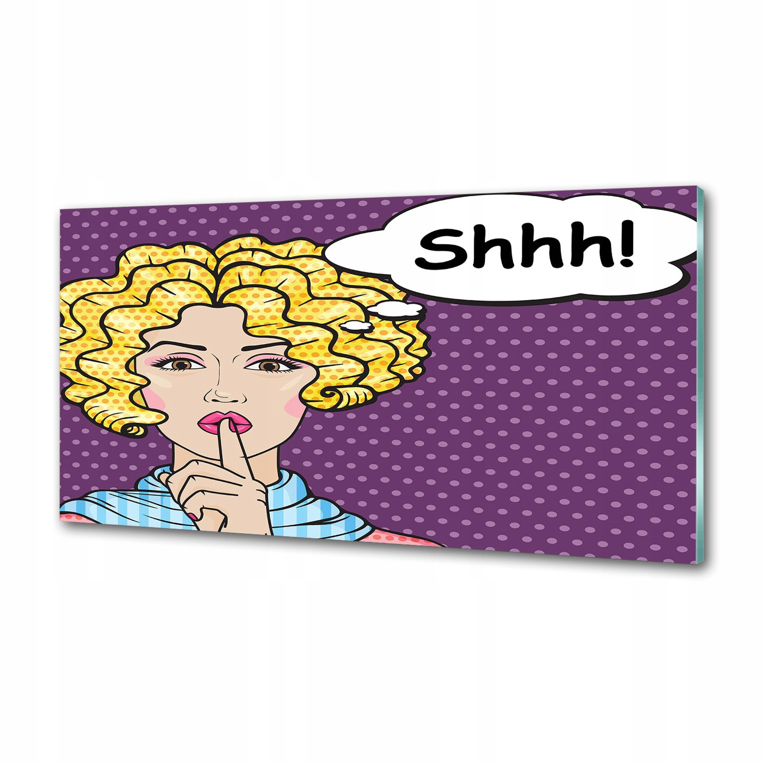 Panel do kuchyne Komiks žena 120x60 cm Lepidlo