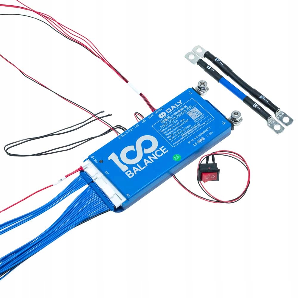 Bms Daly 100Balance 8S-24S 100A Li-Ion/LiFePO4 s balancováním 1A a WiFi