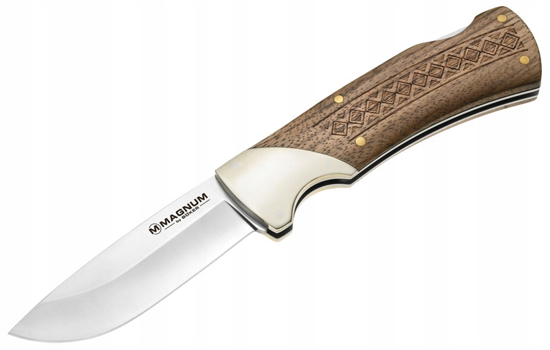 Magnum Nůž Woodcraft z nerezové oceli 440A s dřevěnou rukojetí