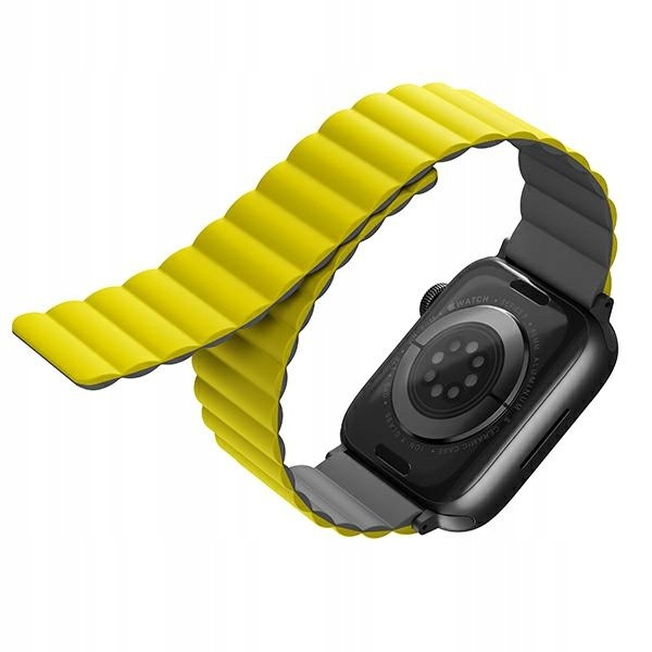 Uniq Revix Apple Watch 42/44/45/49mm Reversible Magnetic żółty-szary