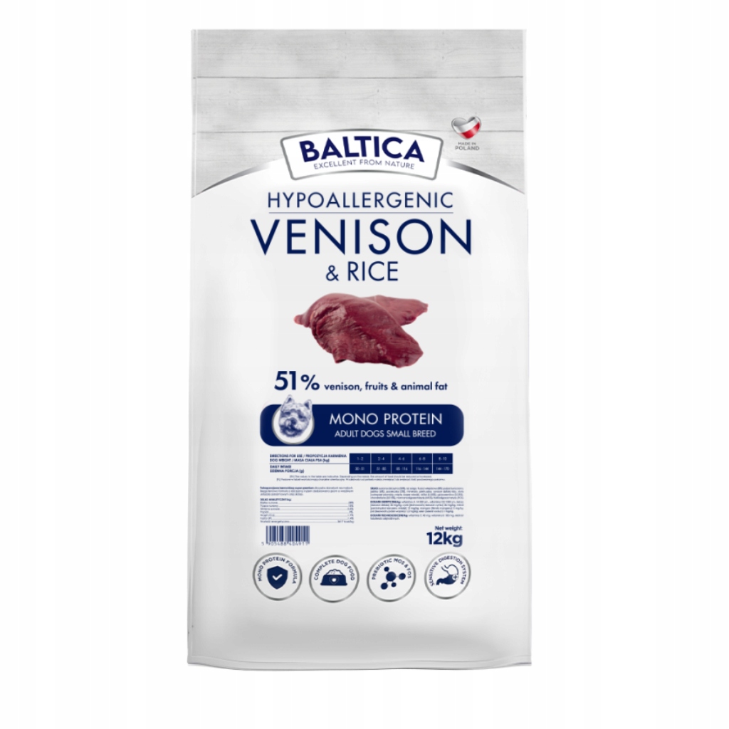 Baltica Nutraceutic Adult Venison&Rice Xs/s 12kg