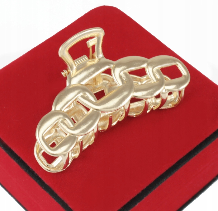 

Klamra Do Włosów Szczęka Złota Metalowa Chain
