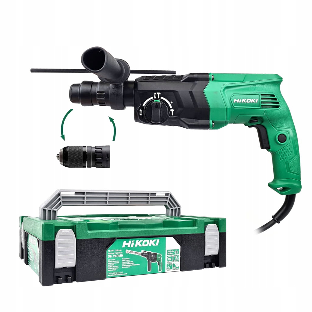 Hikoki DH24PMH W1Z Młotowiertarka z wymiennym uchwytem 230V