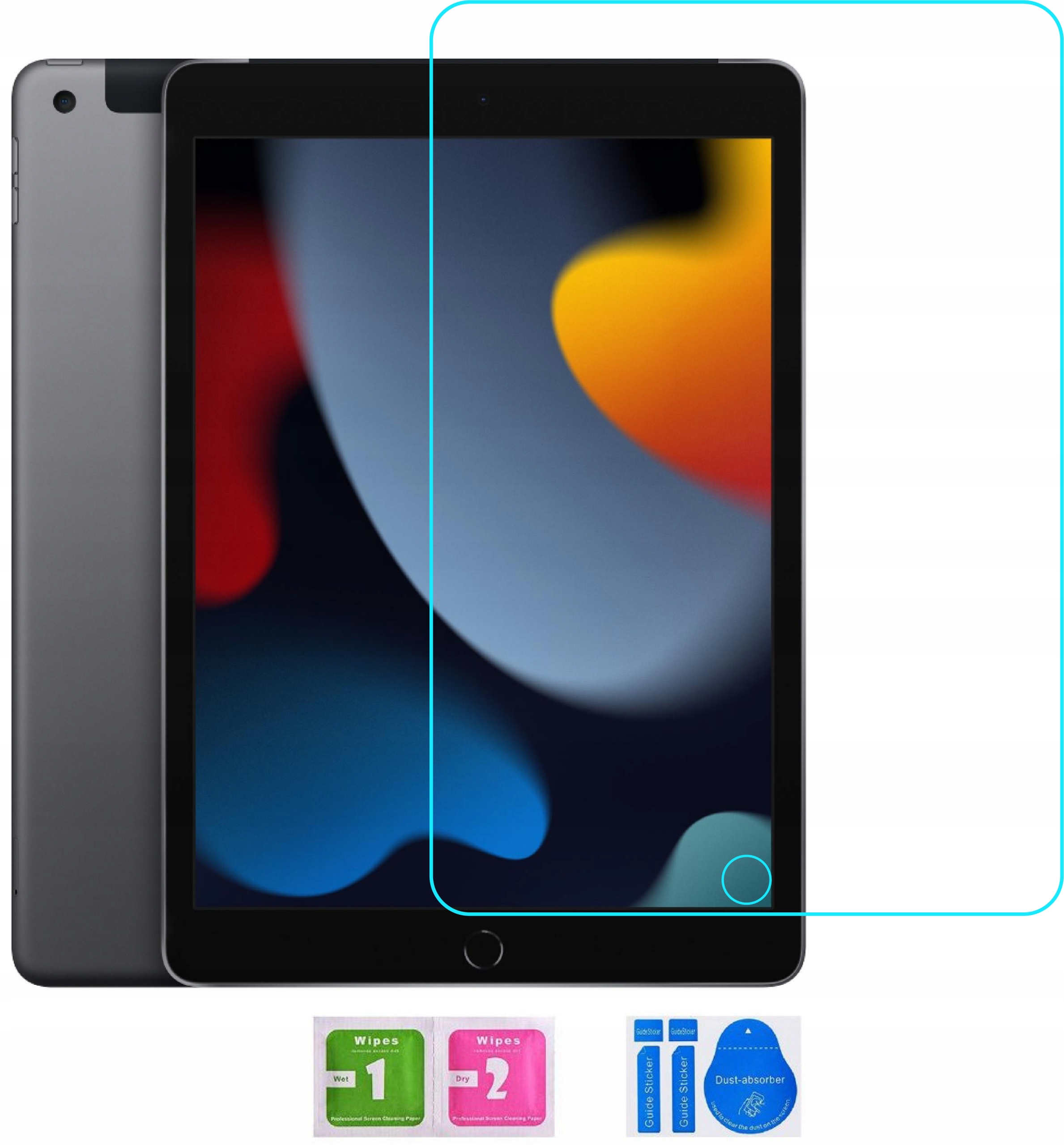 

Szkło Hartowane do Apple iPad 8 gen 10.2 2021