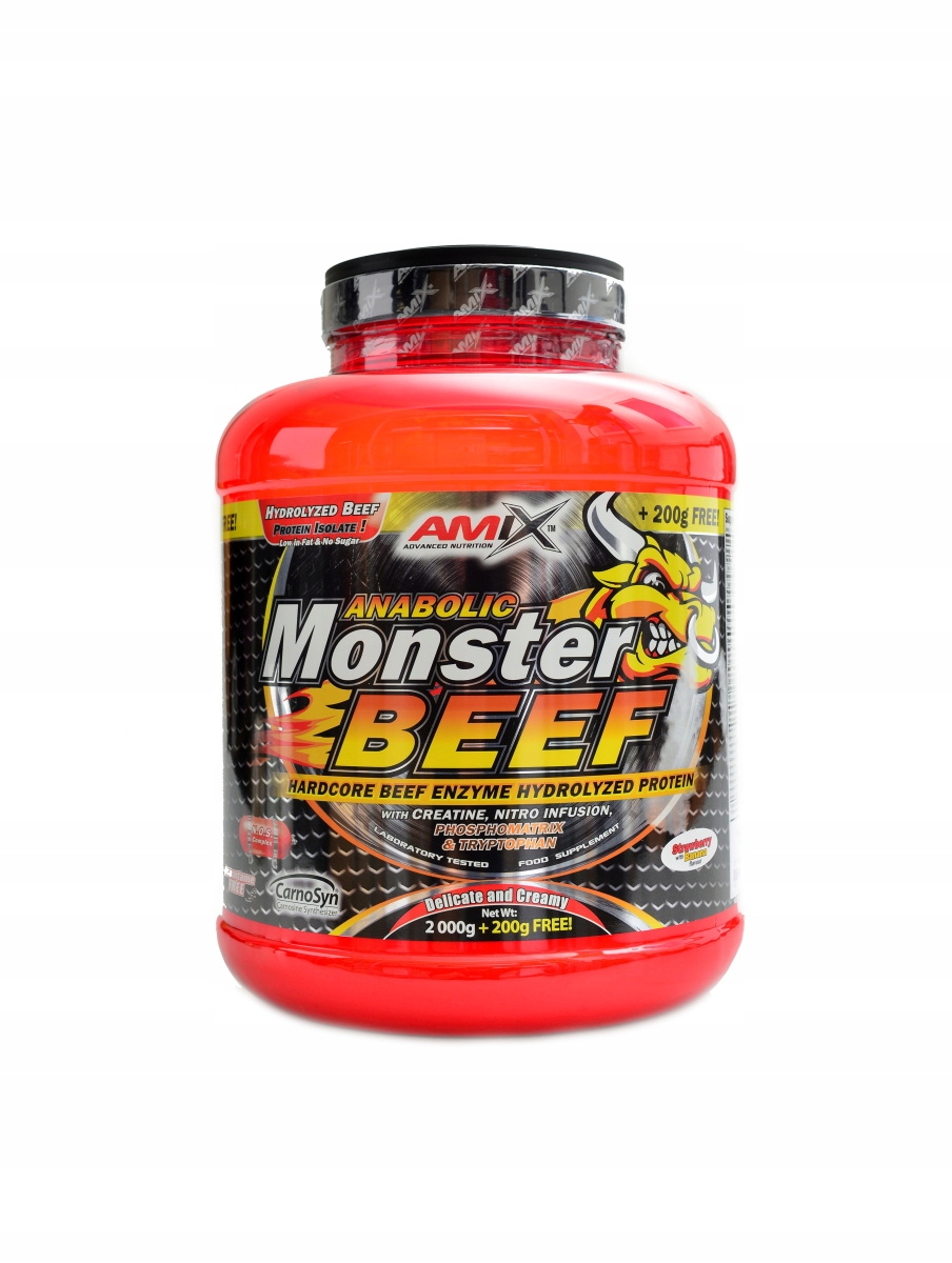 Anabolic Monster beef protein 90% 2200 g lesní plody