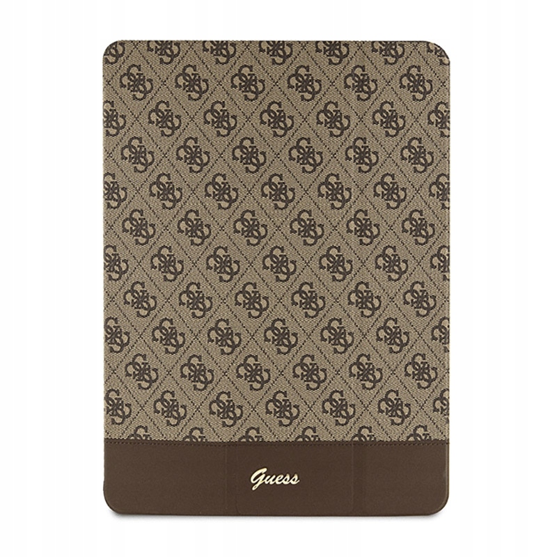 Guess 4G Stripe Allover Puzdro pre iPad Pro 12.9" (2022-2020) (hnedé)