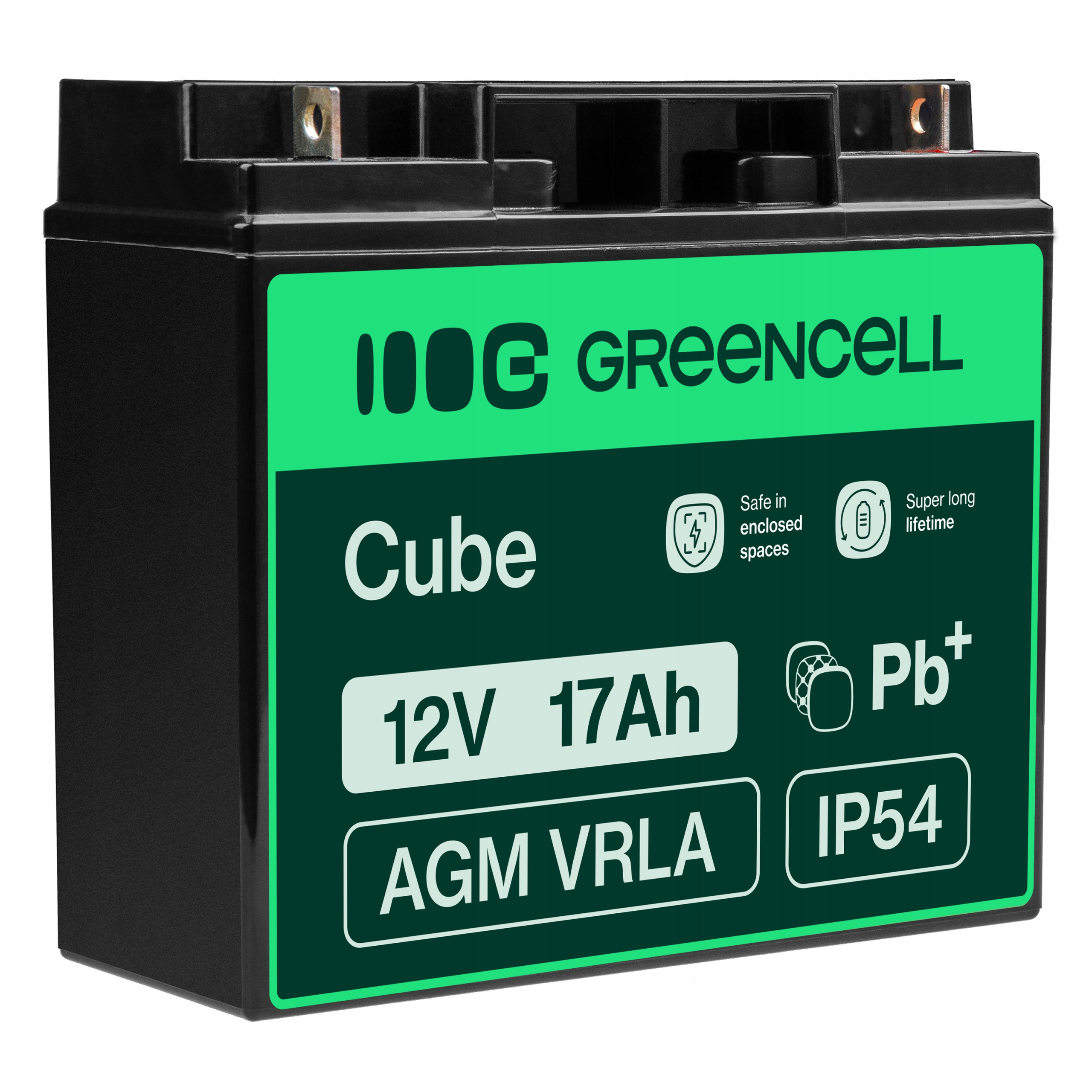 Akumulator Agm 12V 17Ah do Ups Alarmu Kosiarki Wózka Skutera Autka Zabawki