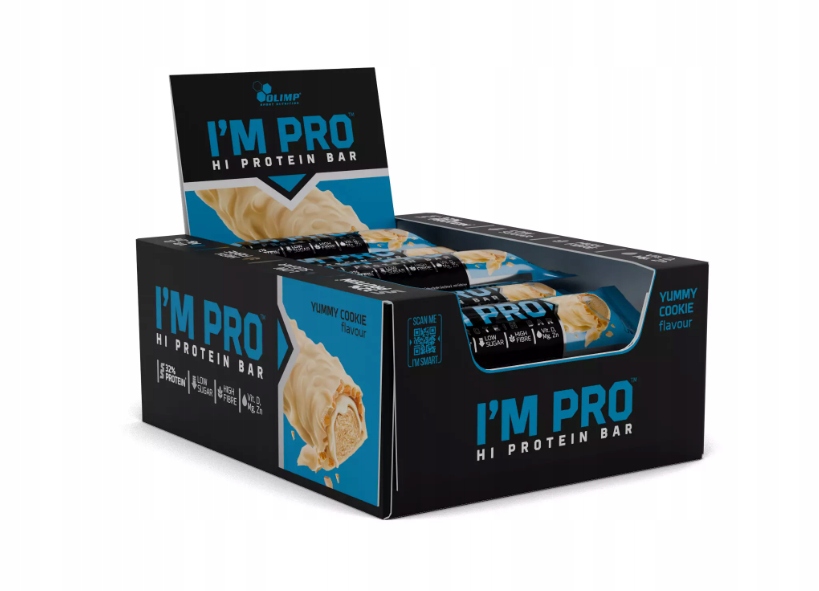 Olimp I'm Pro proteinová tyčinka 15x 40g Yummy Cookie Proteinová Tyčinka Tyčinka