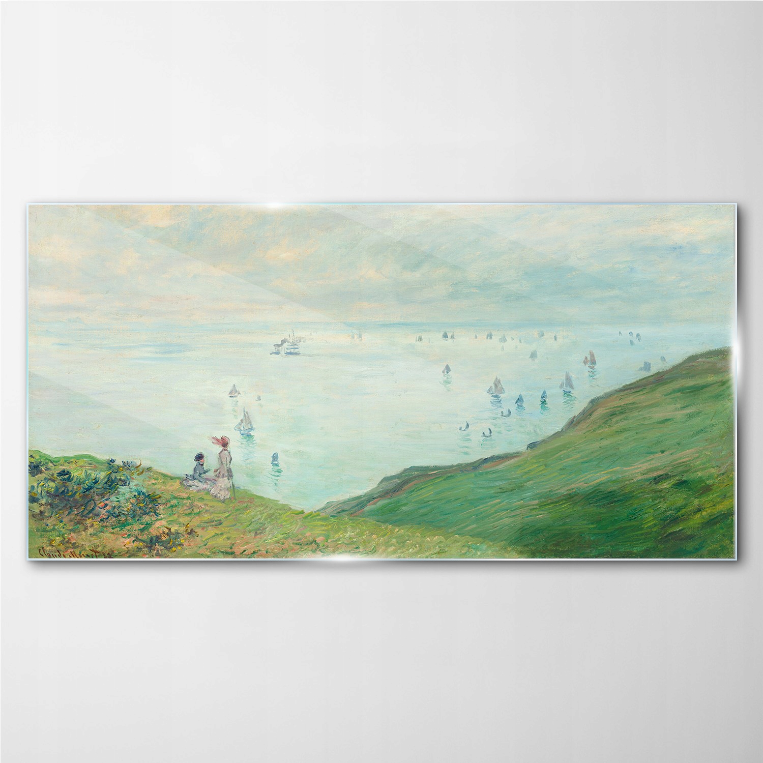

Foto-obraz szklany Klify w pourville Monet 100x50