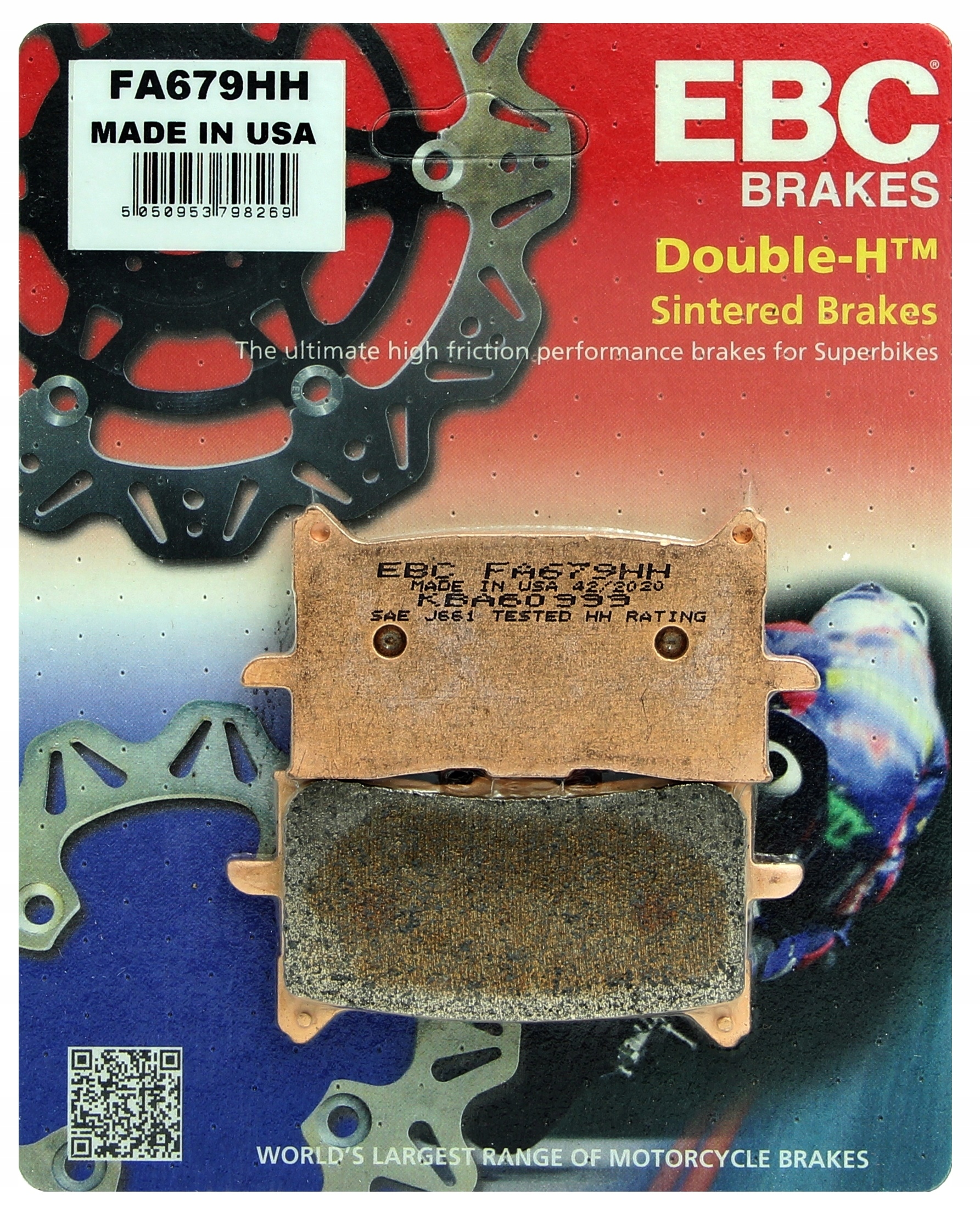 KLOCKI HAMULCOWE EBC HONDA CRF L AFRICA TWIN ADVENTURE SPORTS HORNET PRZÓD