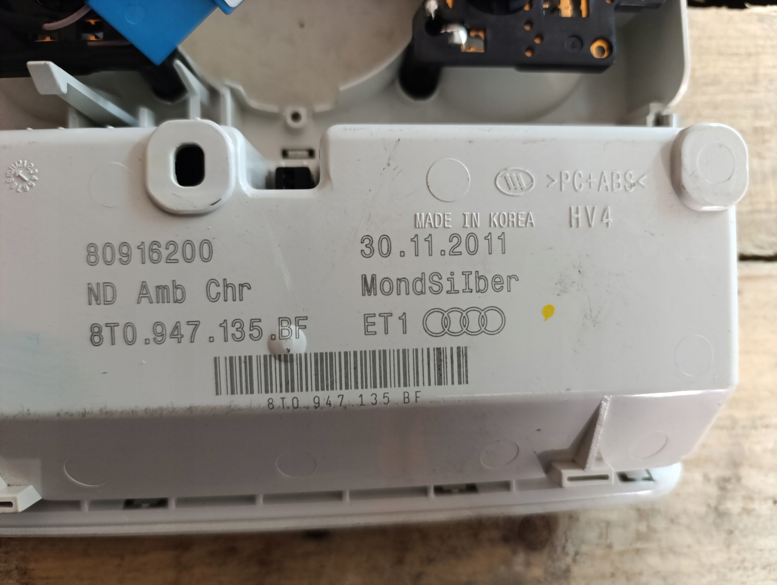 licht dachhimmel dachverkleidung AUDI A5 8T 8T0947135BF