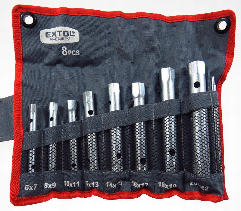 

Klucze Rurowe 8szt, 6-22mm, 8816370