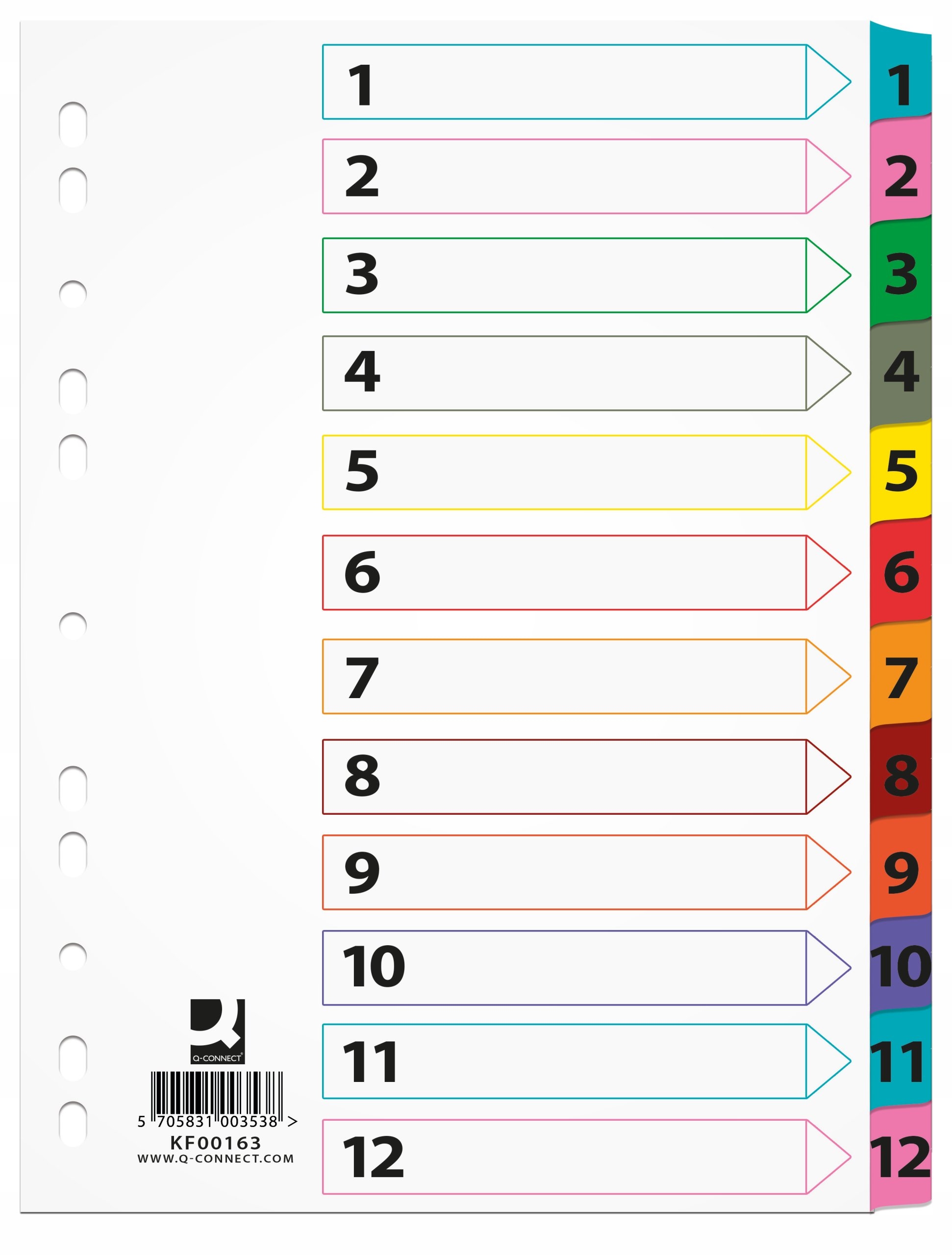 

Przekładka Kartonowa A4 Mylar Indeksowana 1-12