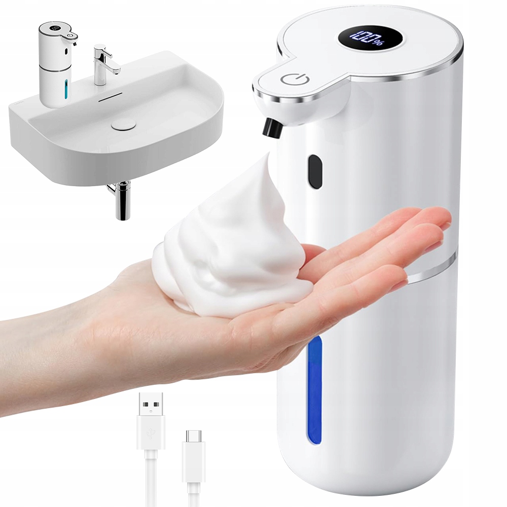 Dávkovač Pěnového Mýdla Automatický Bezdotykový Vodotěsný 380 ML