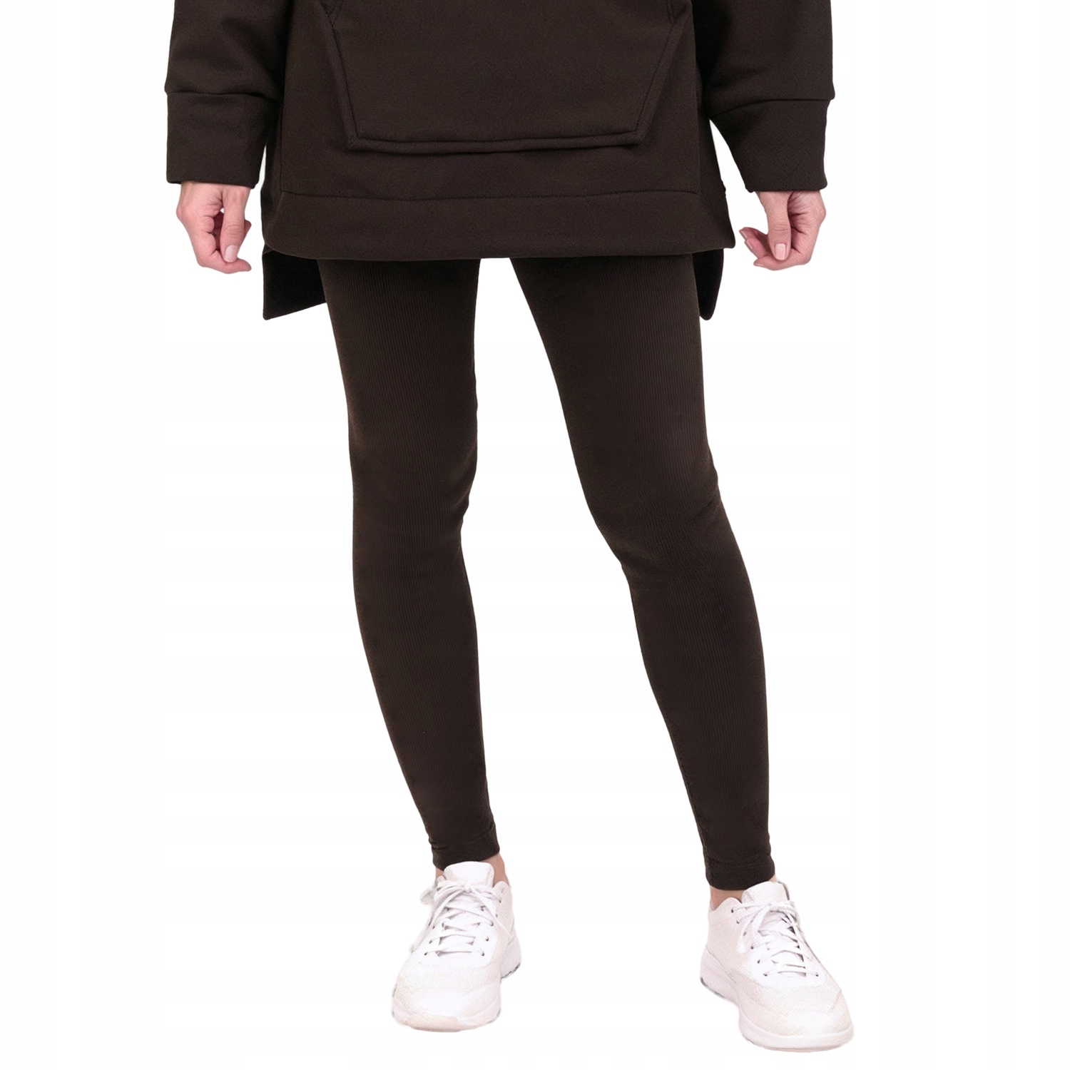 Vivisence 9106 hnědé elastické pohodlné klasické Legíny S/m
