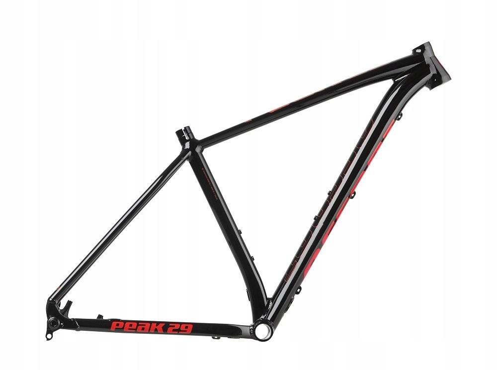 Rám Accent Mtb 29" Peak Boost černo-červený, velikost Xs, boost 148x12 mm