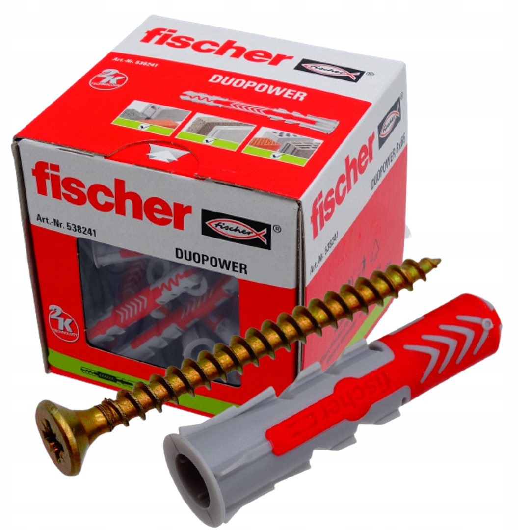 

Fischer kołki kołek duopower 8x40 100sztuk Wkręt