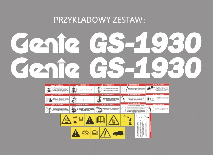 Samolepky Genie každý model