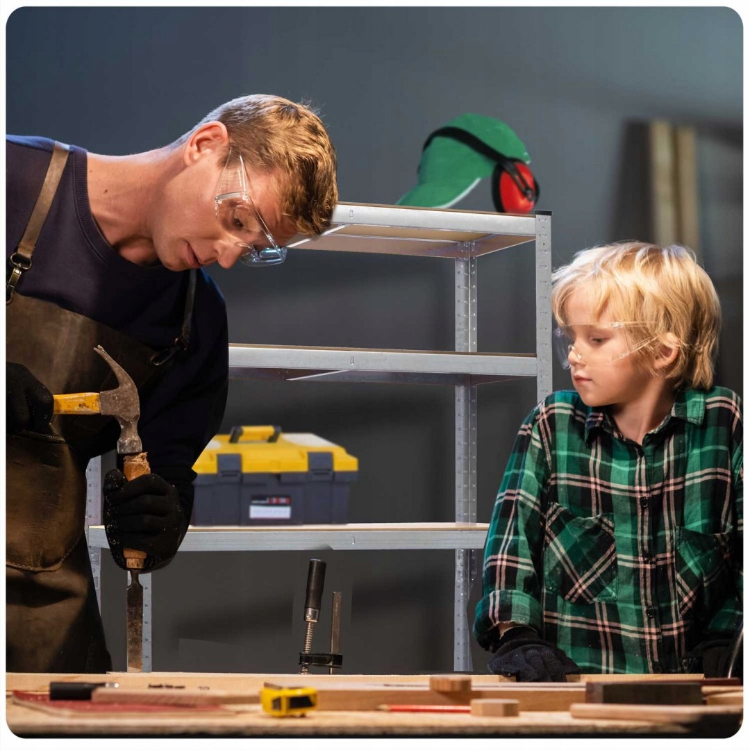 REGAŁ MAGAZYNOWY 2w1 METALOWY 180 x90x40cm HUMBERG