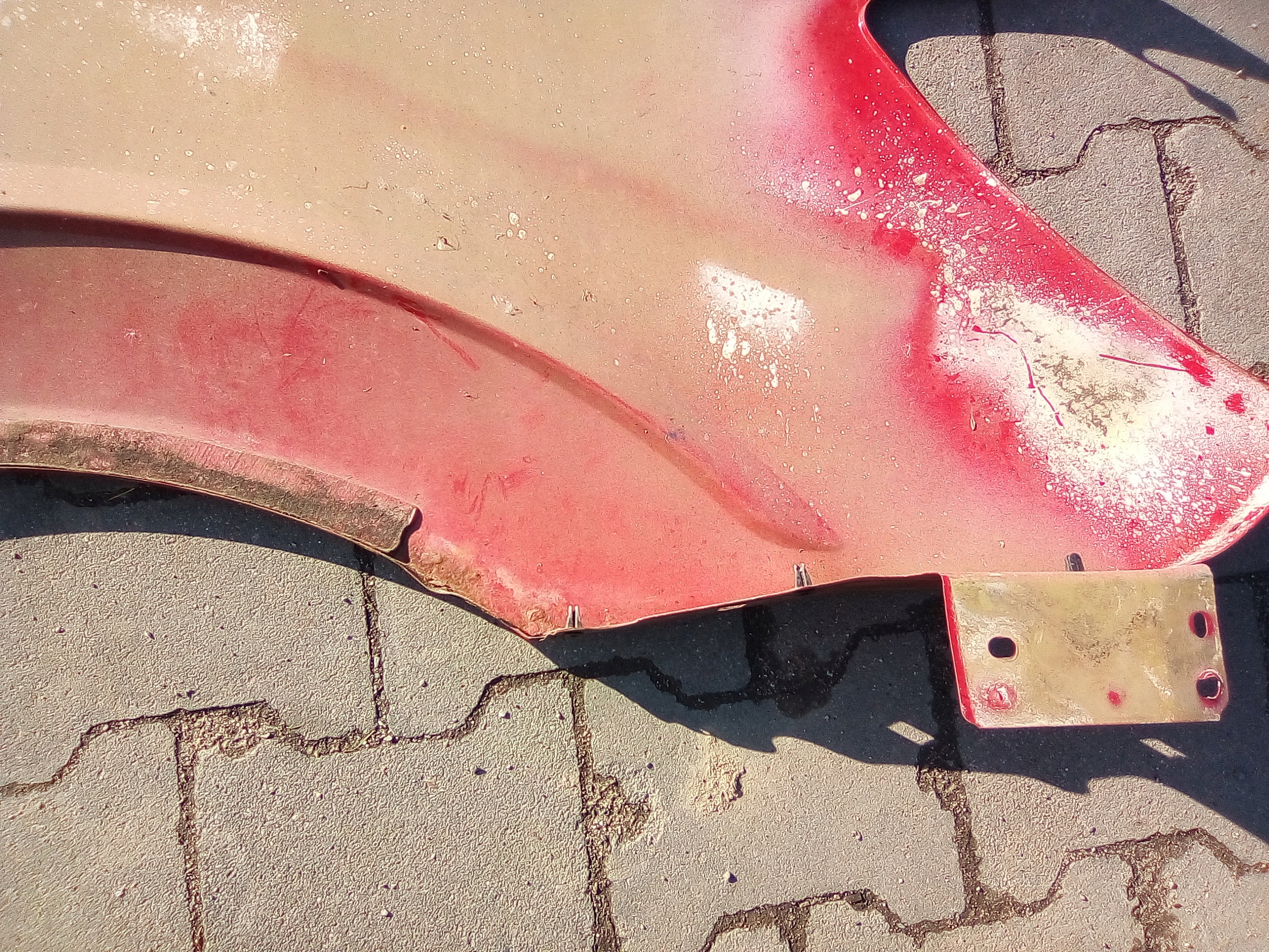 MERCEDES SPRINTER W906 LIFT fender front left red