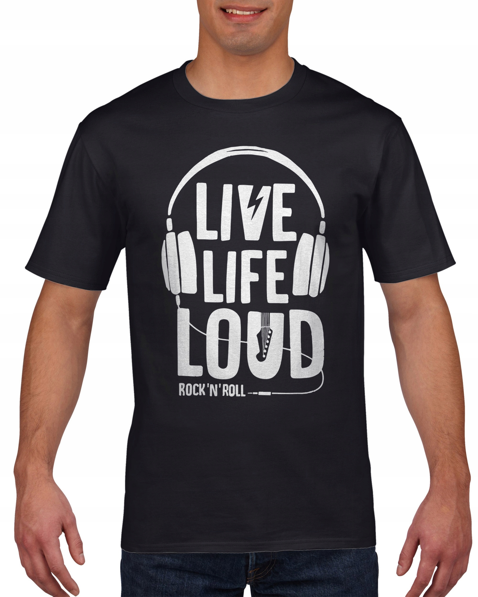 

Koszulka męska Żyj głośno rocka and roll M