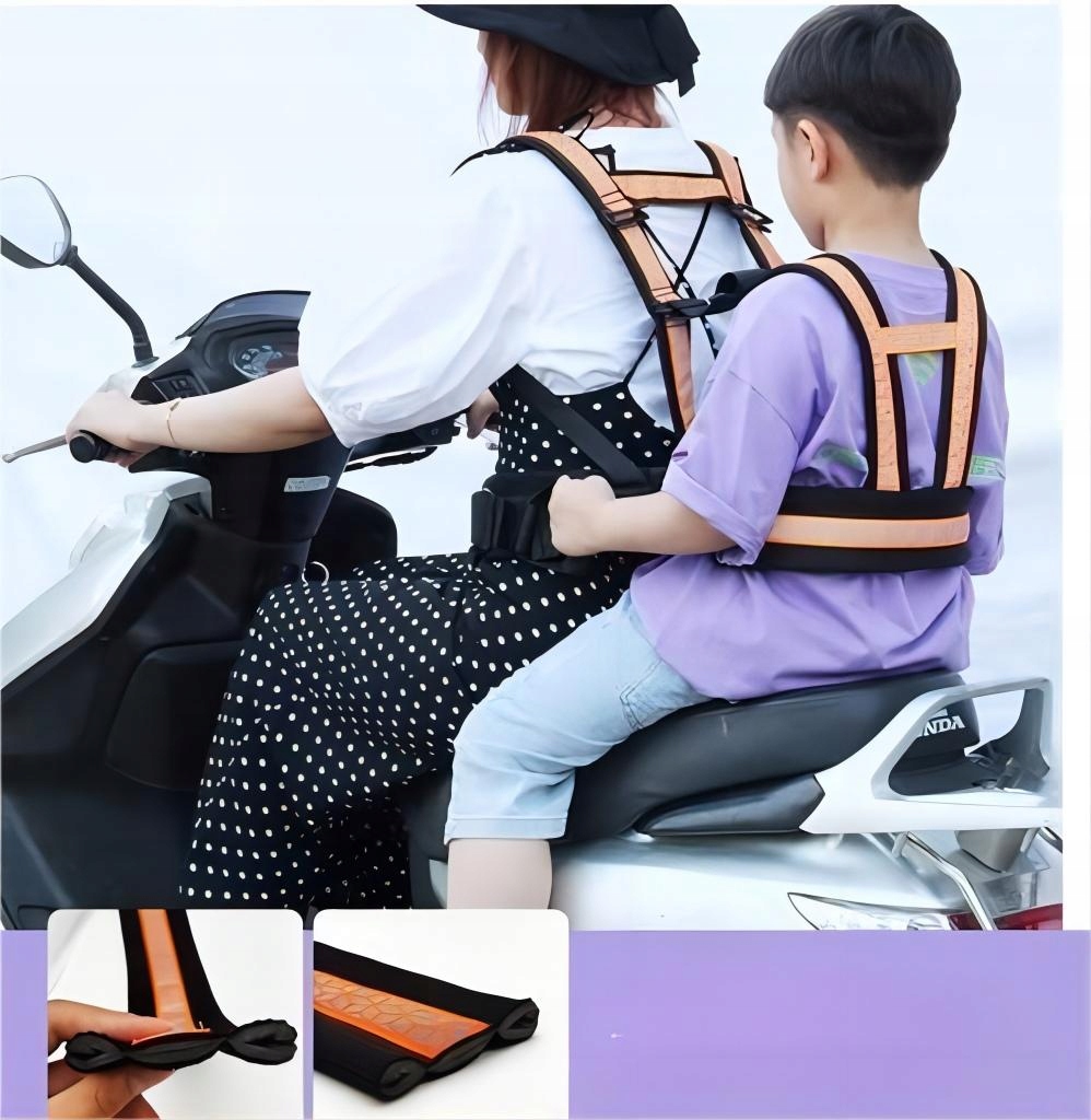 PAS BEZPIECZEŃSTWA SZELKI DZIECKA MOTOR MOTOCYKL Model 642