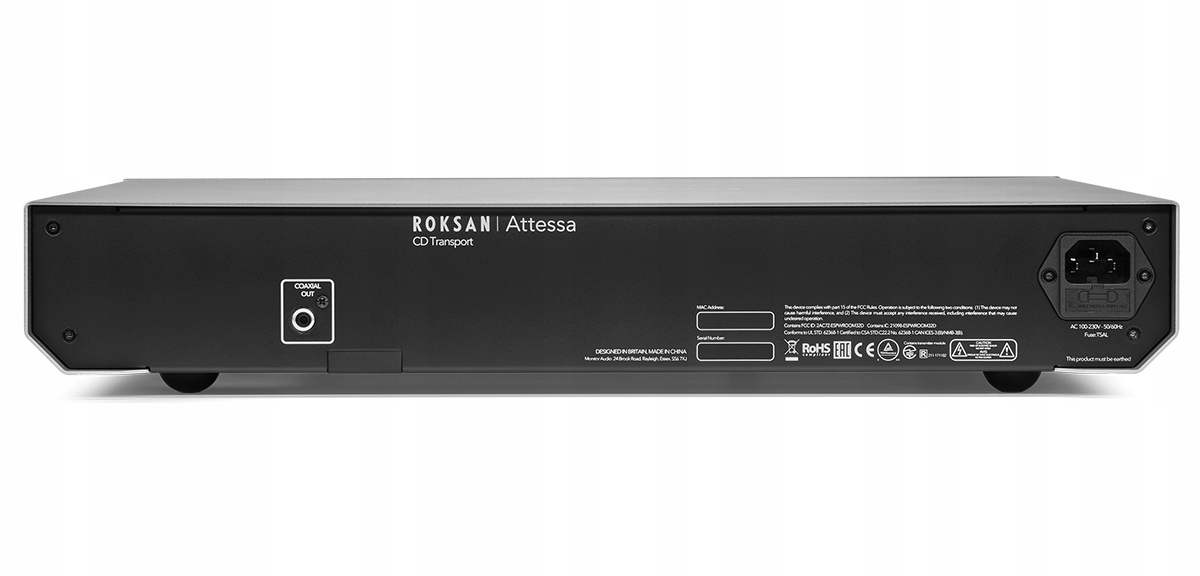 Roksan Attessa Streaming Amplifier WZMACNIACZ STEREO + TRASPORT CD BluOS Kolor srebrny