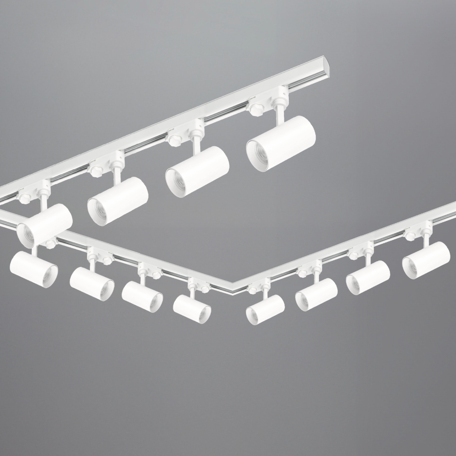 Zestaw szynowy 3 fazowy szyna 1m+1m+2m, 12x Lampa, łącznik L BIAŁY komplet EAN (GTIN) 5902201375336