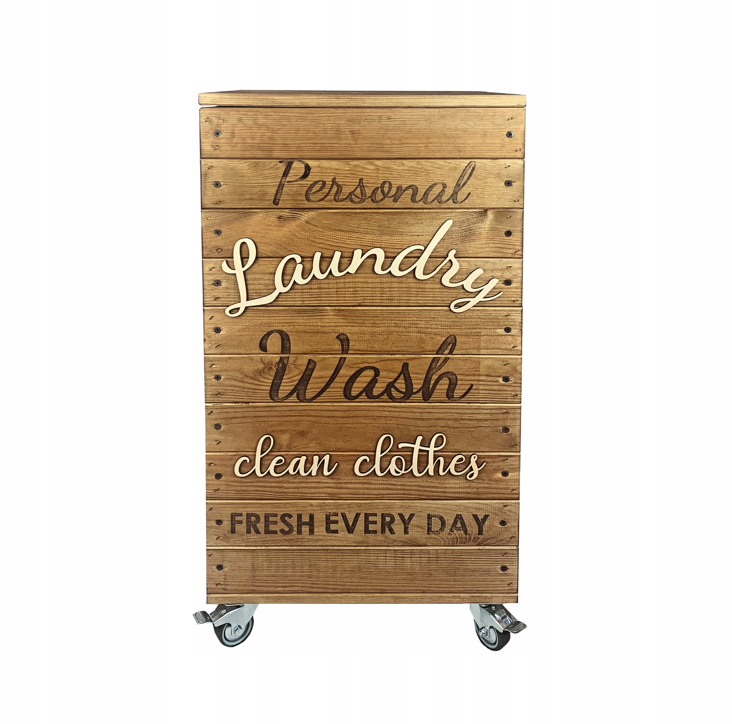 SKRZYNIA NA PRANIE DREWNIANY POJEMNIK KOSZ LOFT