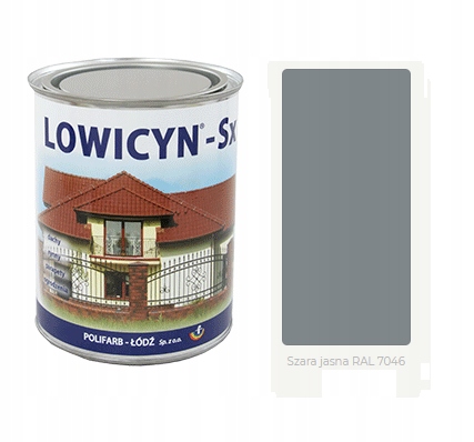 

Lowicyn Sx 0,8l dach ocynk Szary Jasny Połysk