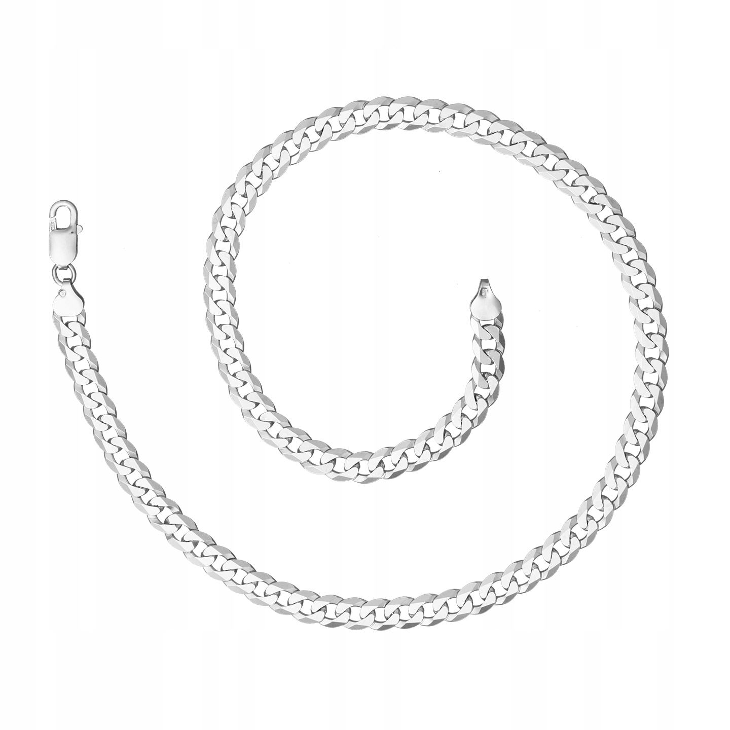 Stříbrný Řetízek Rhodiovaný Pancr 65 cm 6,8 mm