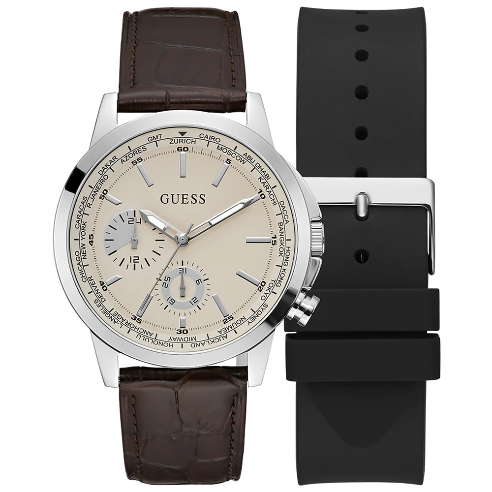 Pánské Hodinky Guess GW0664G1 hnědé