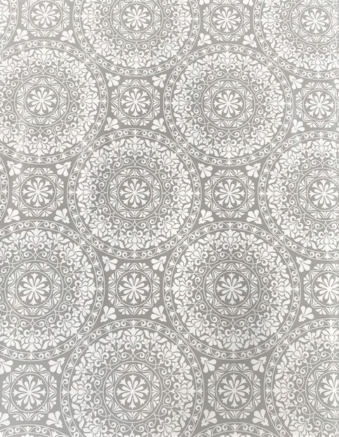 OBRUS CERATA GRUBA NA METRY SZARO-BIAŁA KOŁA