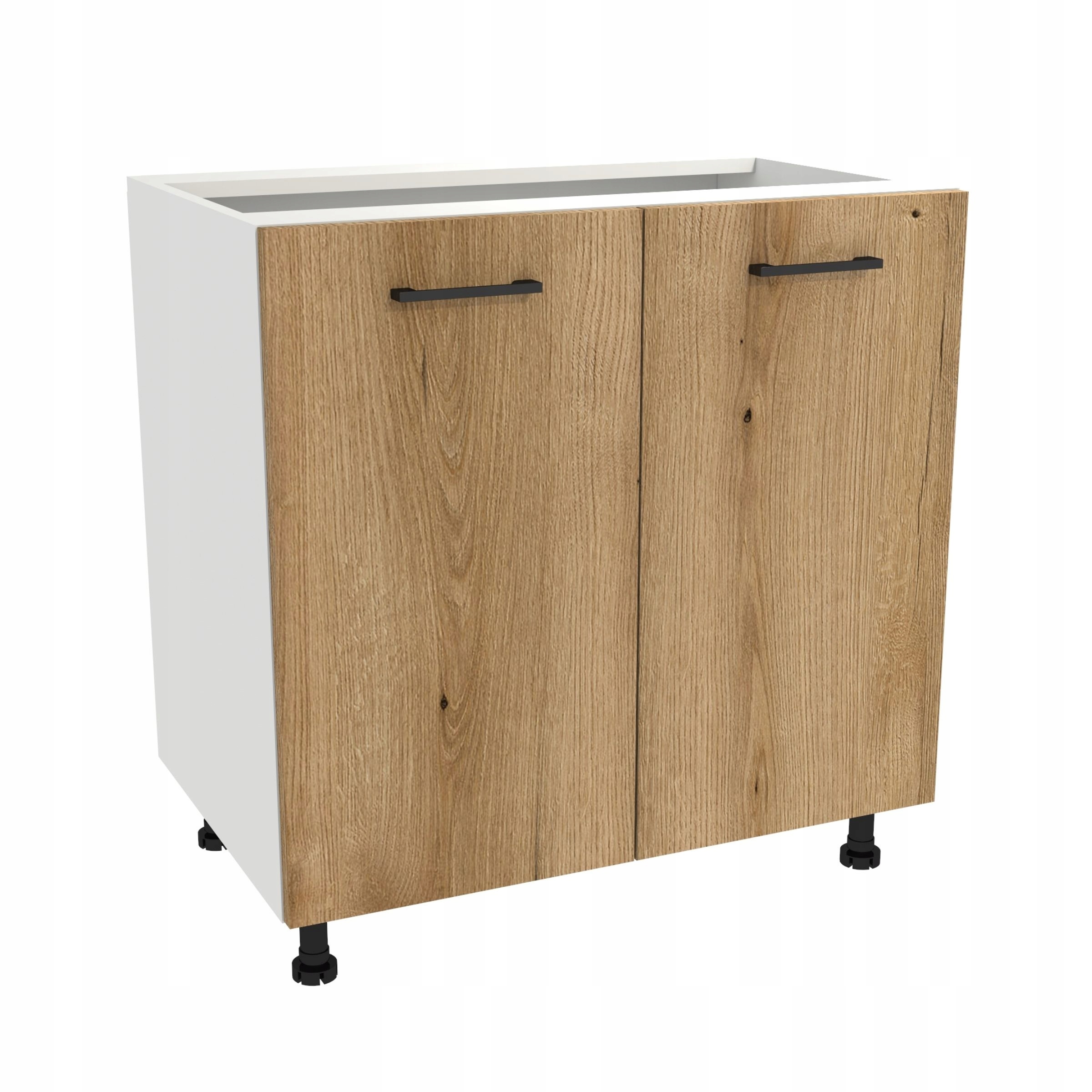 Spodná kuchynská skrinka 80 Capri korpus Biela predná časť Dub Evoke