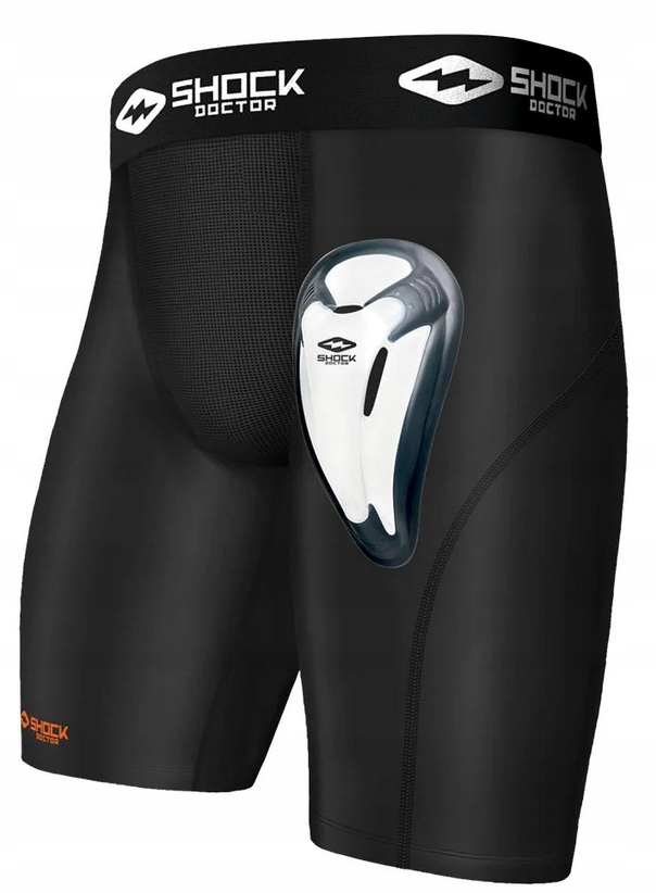 N814 Spodnie kompresyjne z miseczką Shock Doctor Core Compresion czarny r L