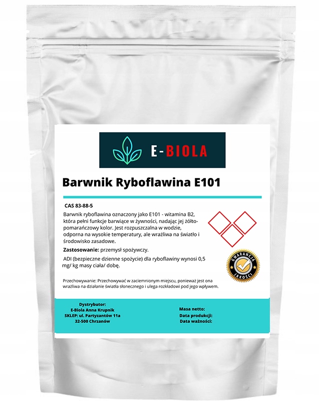 Barvivo Riboflavin E101 potravinářské, cukrářské 1KG