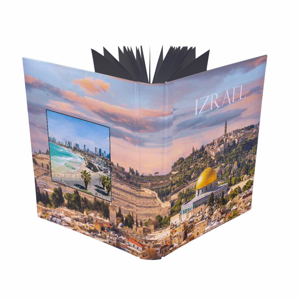 Tradiční album s 30 černými listy 19,5x26 cm Izrael 651(cz)